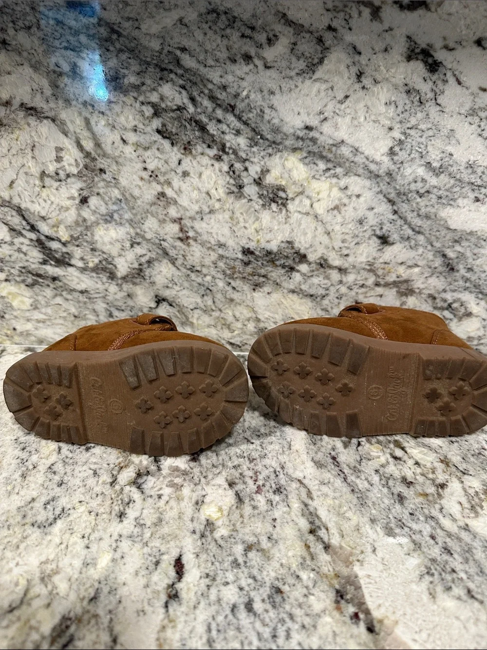 Cat & Jack Toddler Brown Suede Hook-&-Loop Boots